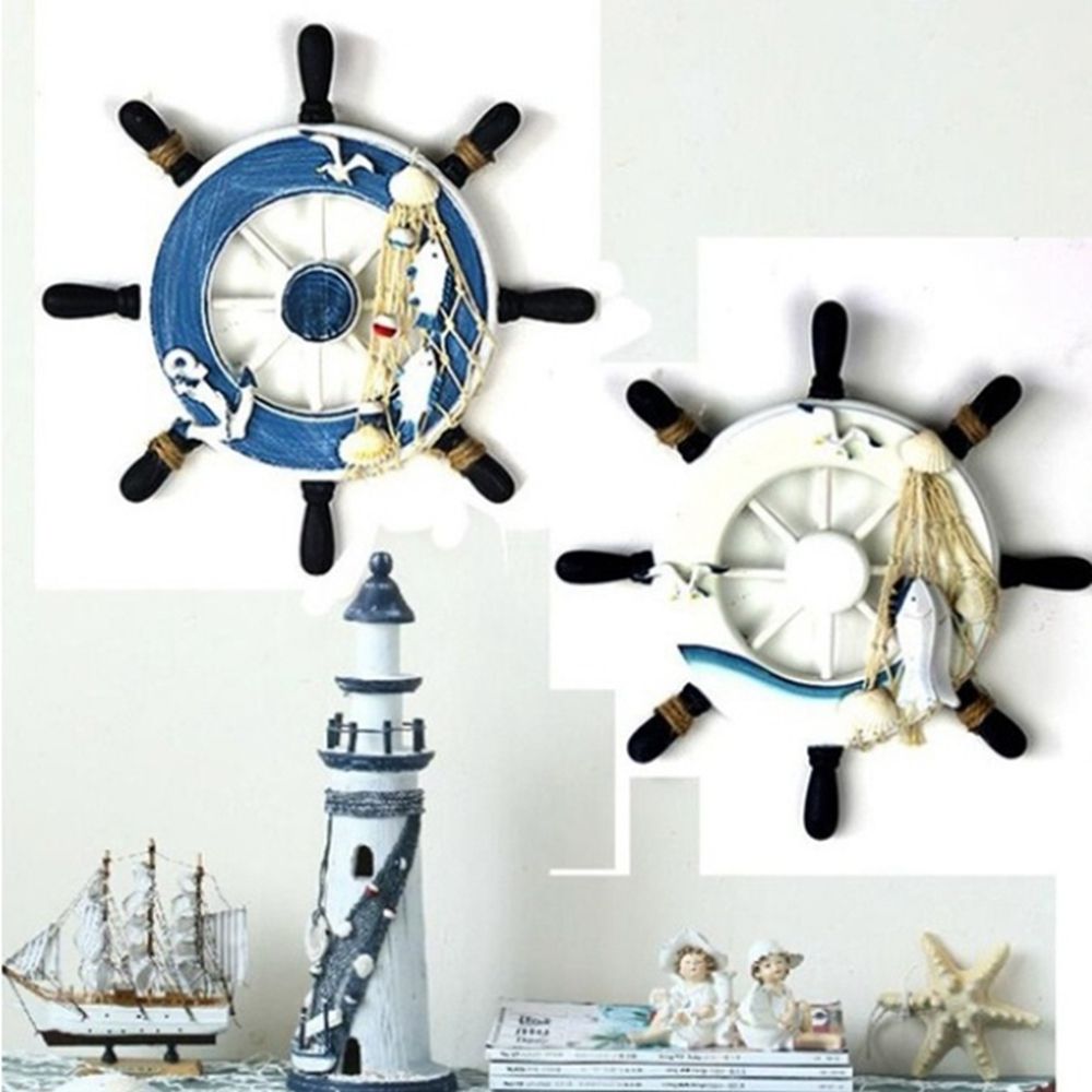 Fishing Boat Steering Wheel - Artesanato de decoração em estilo mediterrâneo,